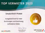 unikum-Ferienwohnungen wurde von e-domizil als Top-Vermieter 2023 ausgezeichnet!